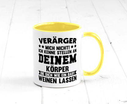 Ärger mich nicht ich kenne stellen da tut es weh. | Rache Geschenk Humor