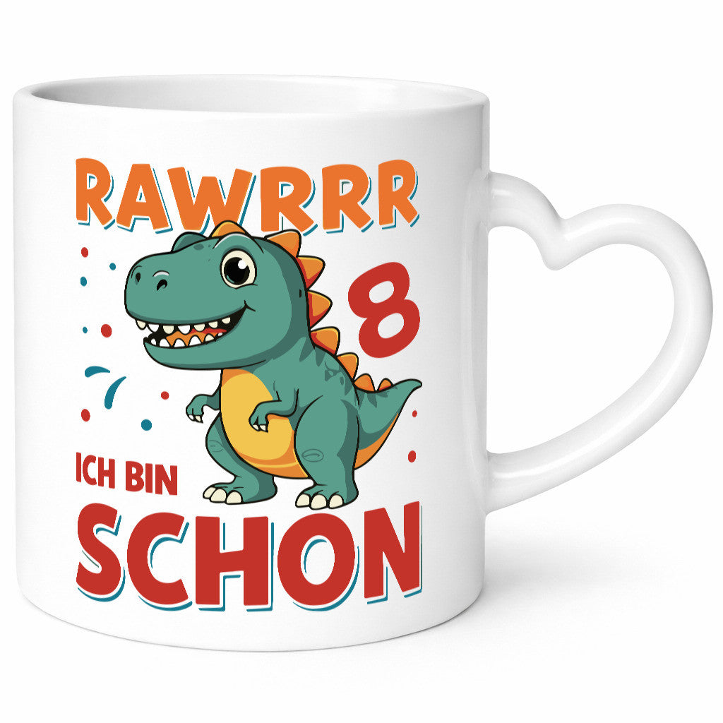 8. Geburtstag | 8 Jahre Raw ich bin schon T-Rex Geschenk Geschenkidee lustiger