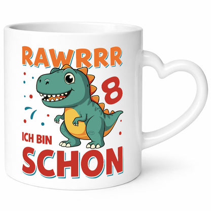 8. Geburtstag | 8 Jahre Raw ich bin schon T-Rex Geschenk Geschenkidee lustiger
