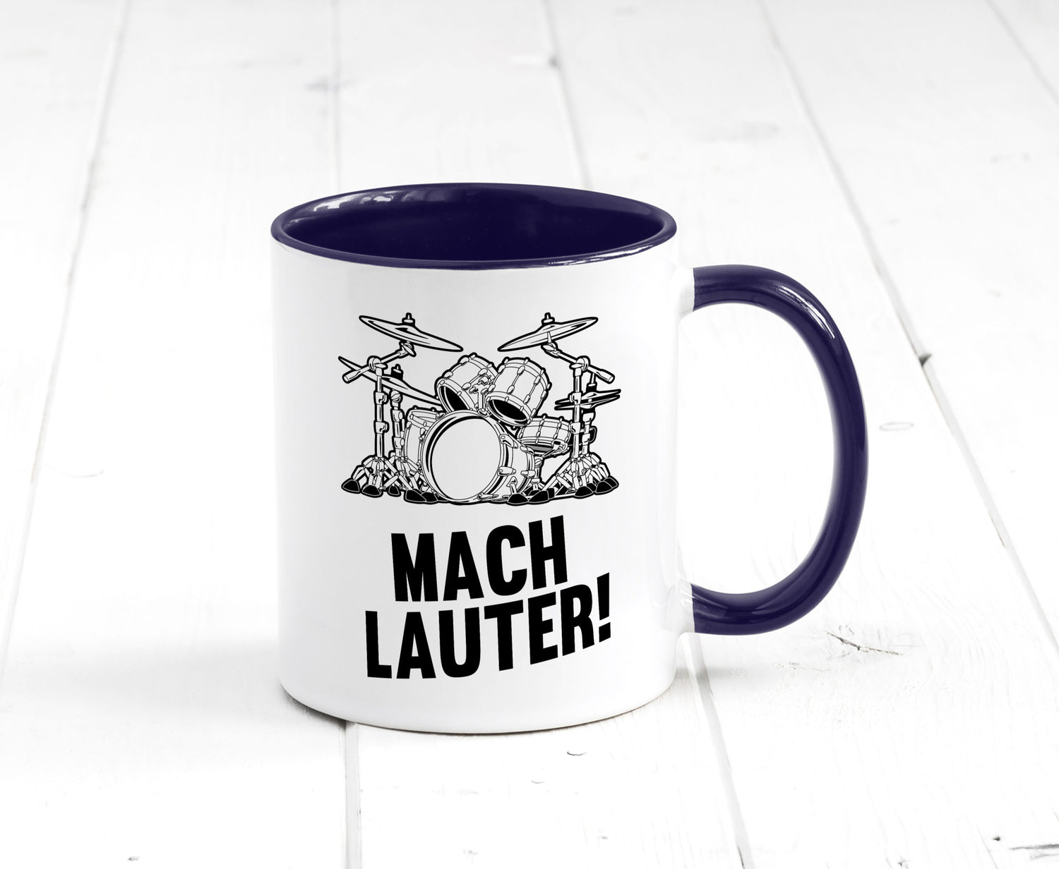 Mach lauter | Schlagzeug Band Musiker Geschenkidee Humor Tasse
