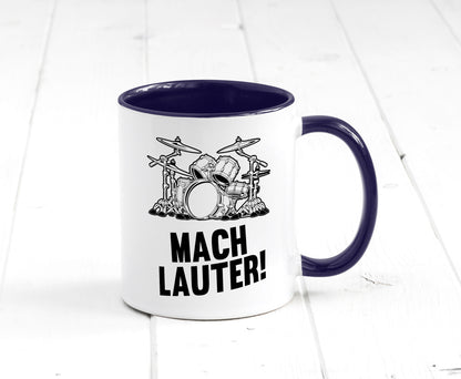 Mach lauter | Schlagzeug Band Musiker Geschenkidee Humor Tasse