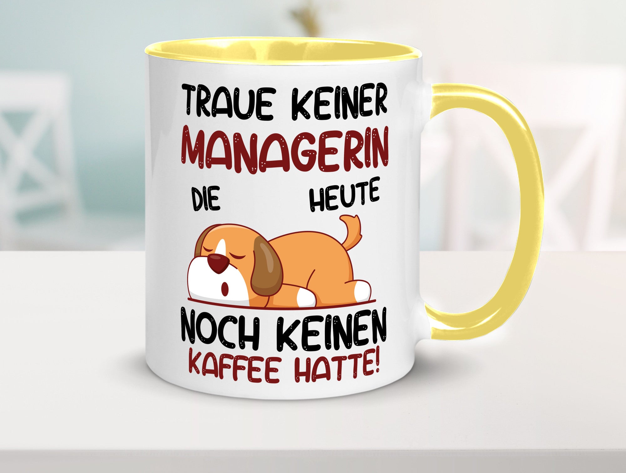 Traue keiner Managerin | Management lustiger Spruch Geschenk Humor Geschenkidee