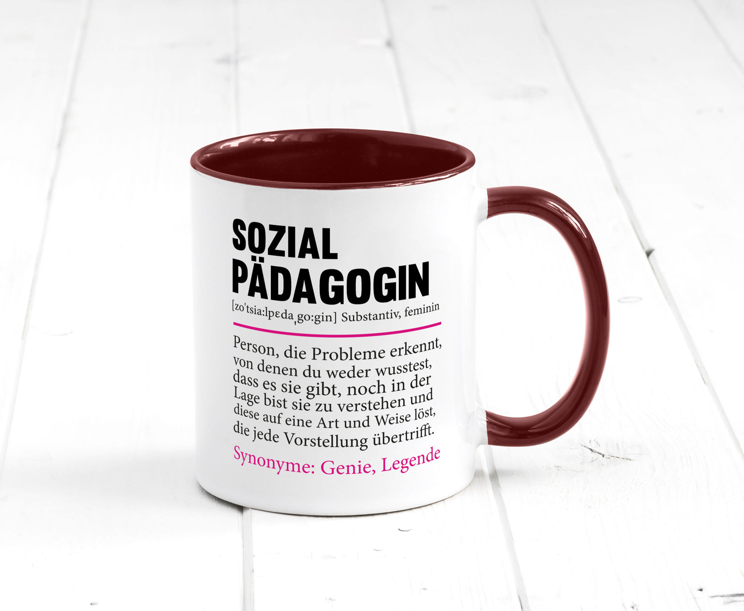 Sozialpädagogin | Spruch lustig Humor Pädagogin v2 Geschenkidee Geschenk Tasse