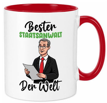 Bester Staatsanwalt | Anwalt Jurist v2 Geschenkidee Humor Tasse