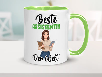 Beste Assistentin | Assistenz Hilfskraft v2 Geschenkidee Humor Tasse