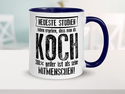 Neuste Studien: Koch | Chefkoch Humor Arbeit Kollegen Büro Geschenkidee Tasse