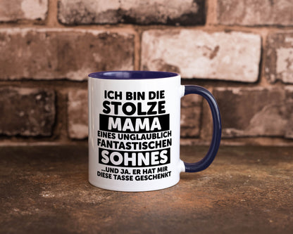 Stolze Mama | Fantastischer Sohn Beste Humor Familie Geschenkidee Tasse