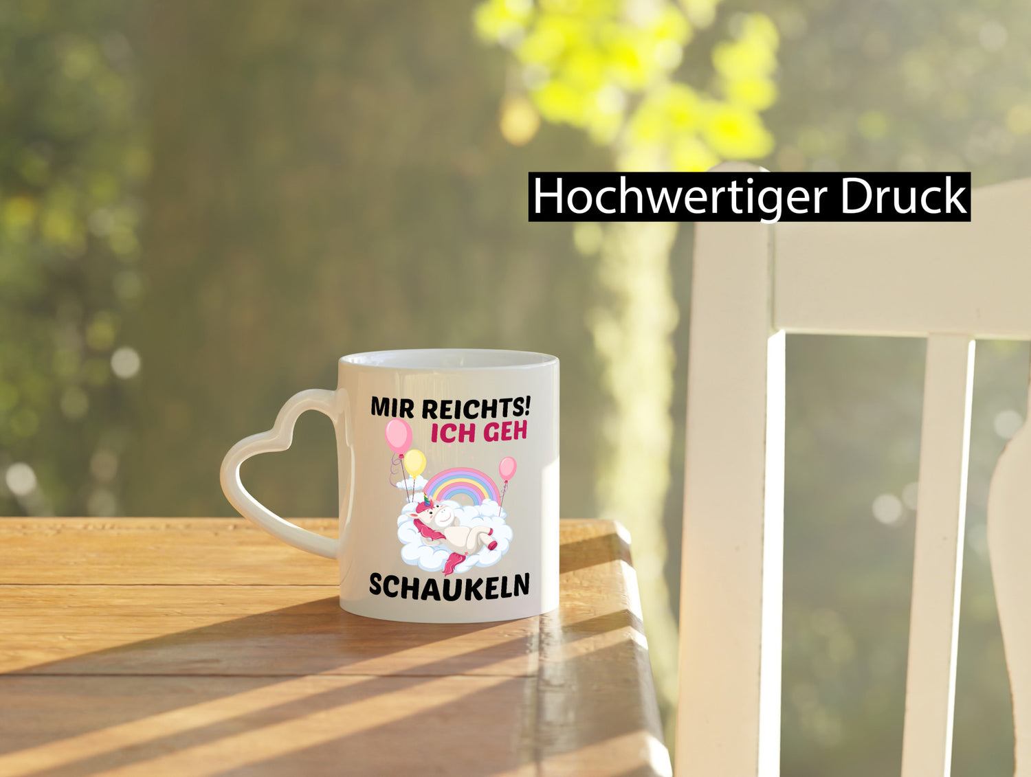 Mir Reichts ich geh Schaukeln | Einhorn v2 Humor Geschenkidee Tasse