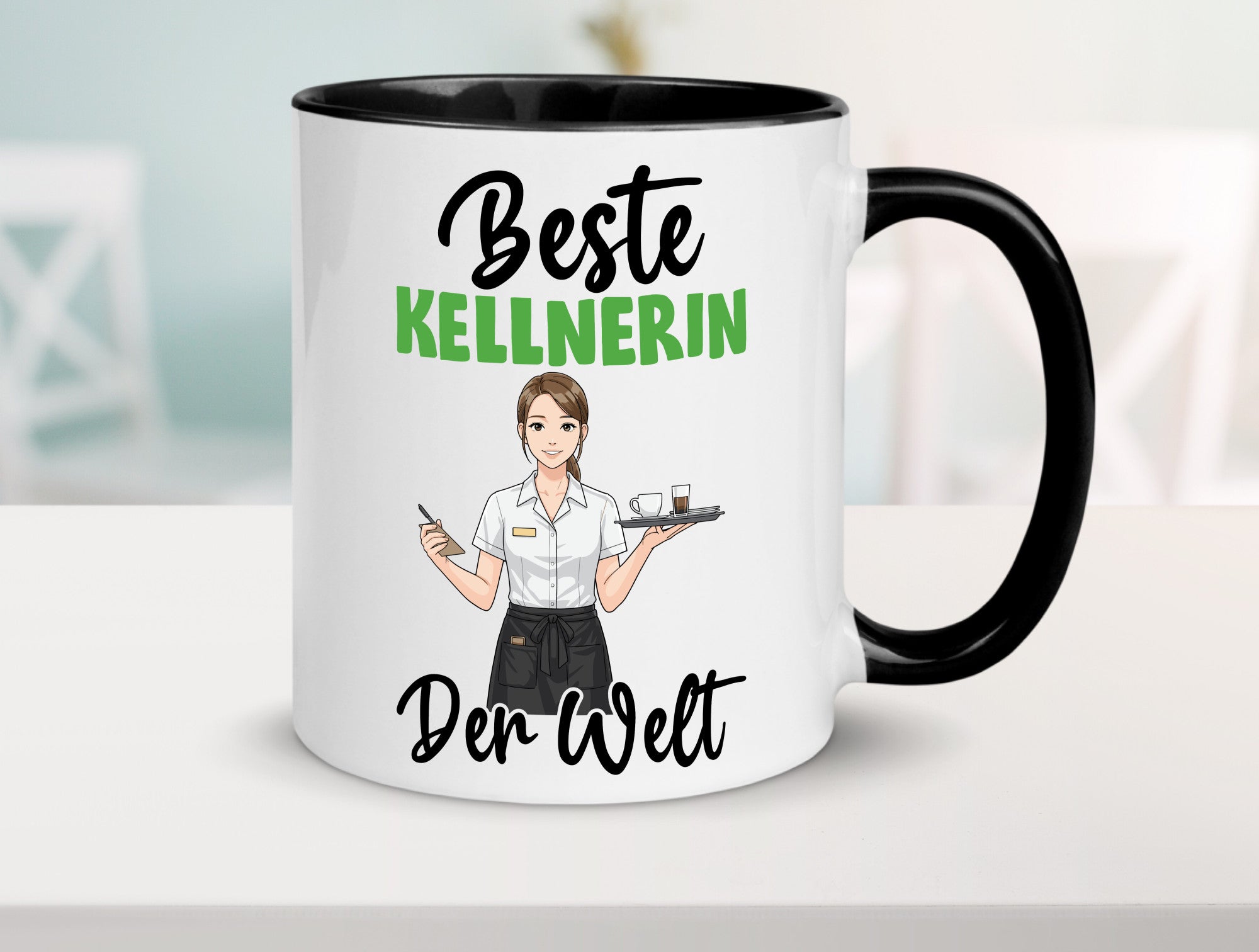 Beste Kellnerin | Beruf kellnern Bedienung v2 Humor Arbeit Kollegen Büro