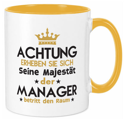 Seine Majestät Manager | Management Geschenk Humor Geschenkidee lustiger Spruch Tasse