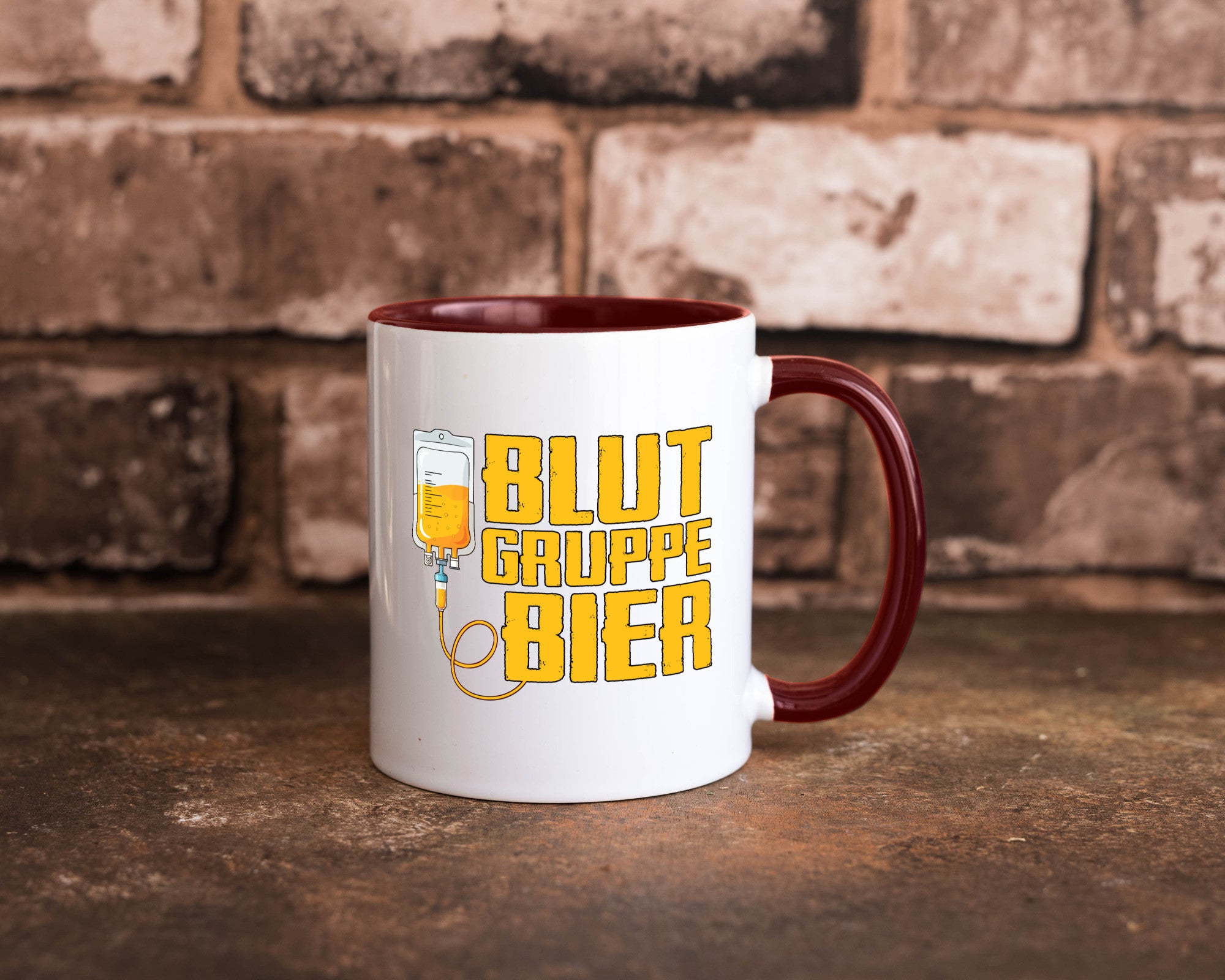 Blutgruppe Bier | Saufen Trinken Biertrinker Humor Geschenkidee Tasse