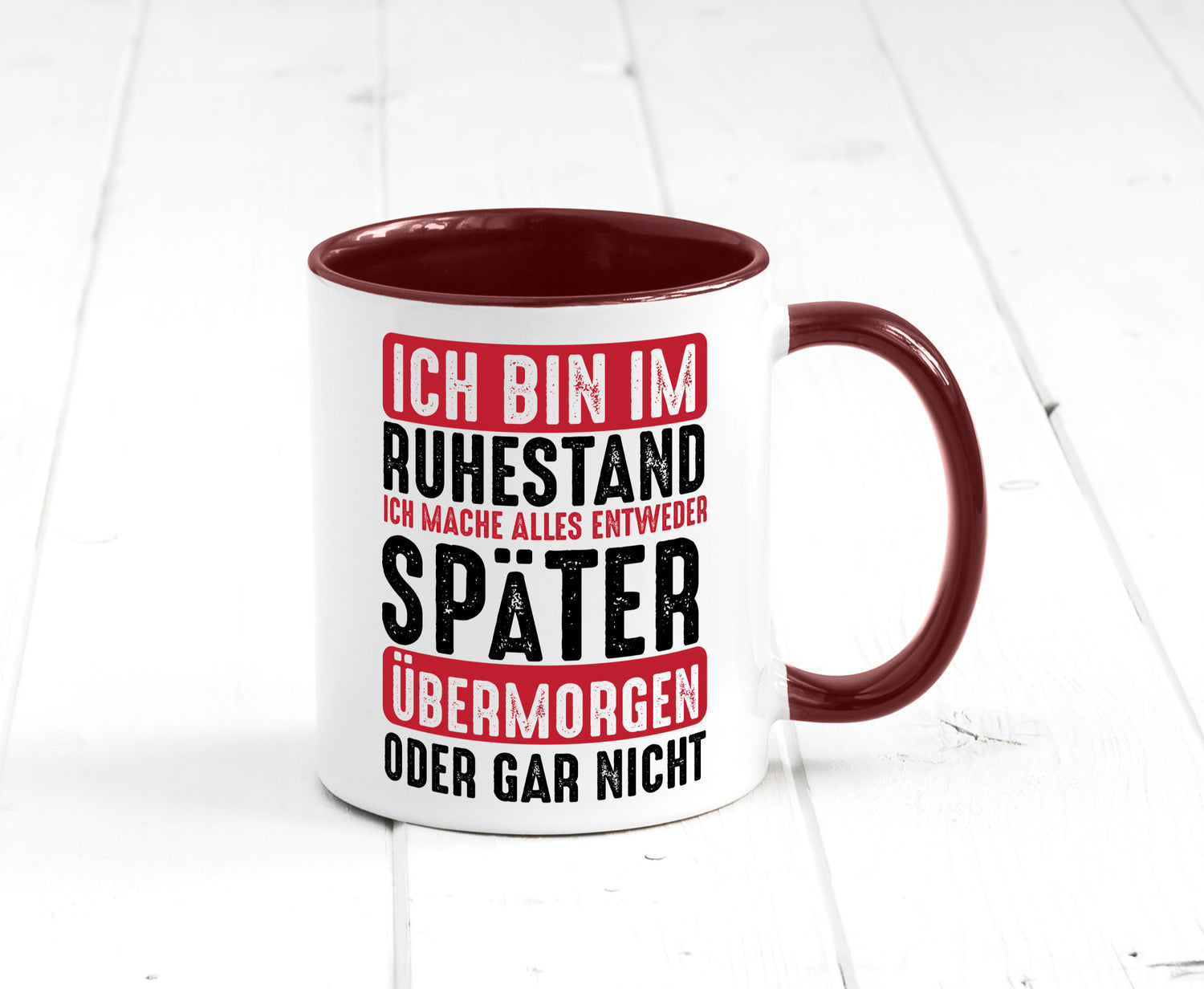 Ich mache alles später oder gar nicht | Rentner Ruhestand Geschenkidee Jubiläum