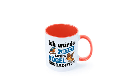 Vögel beobachten | Vogel lustig Humor Geschenkidee Geschenk Tasse