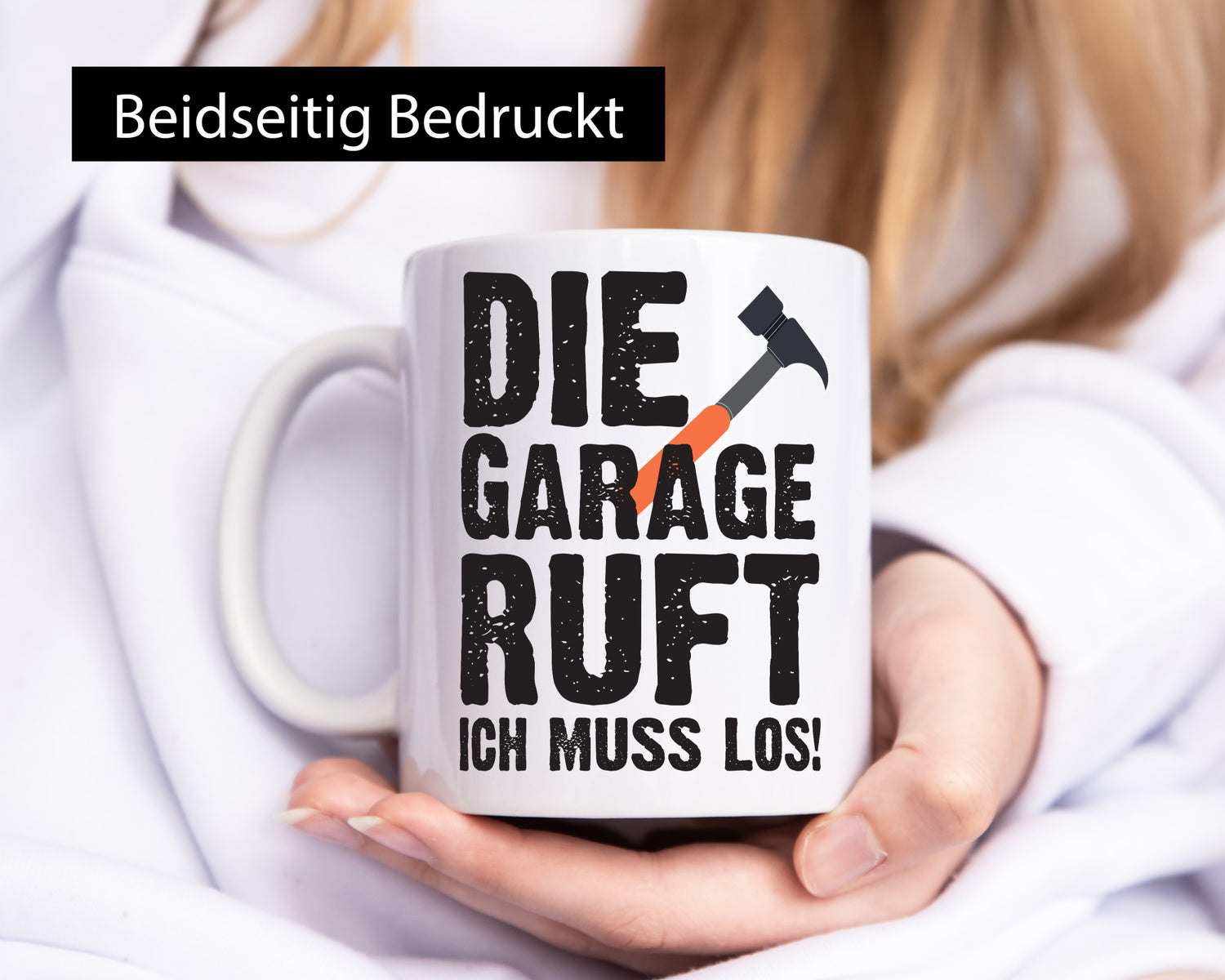 Die Garage ruft | Handwerker Tasse Männer Spruch Geschenkidee Humor