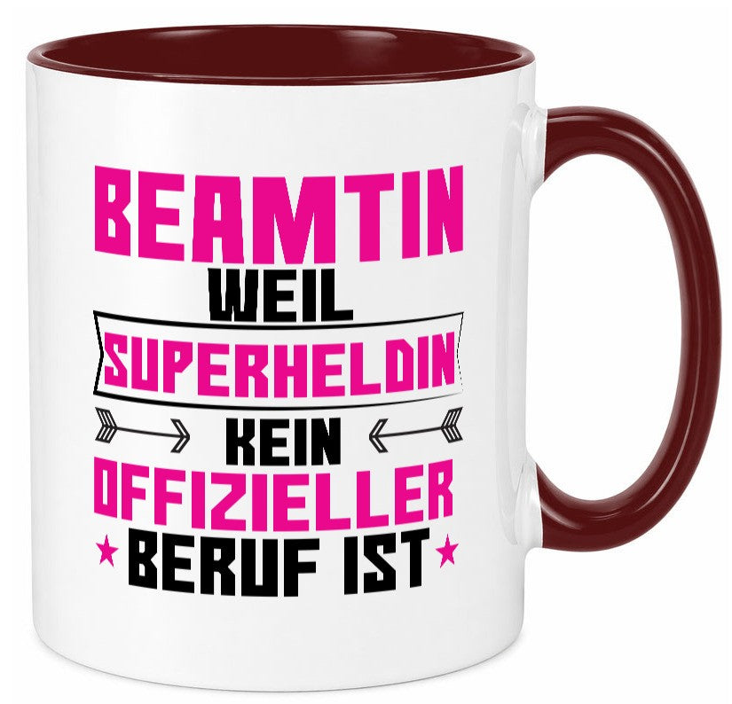 Superheldin Beamtin | Verbeamtung öffentlicher Dienst Geschenkidee Humor Tasse
