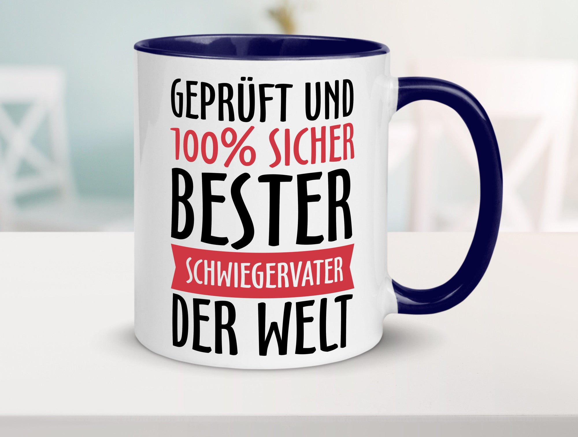 Bester Schwiegervater Geschenk Familie Geschenkidee lustiger Spruch Tasse