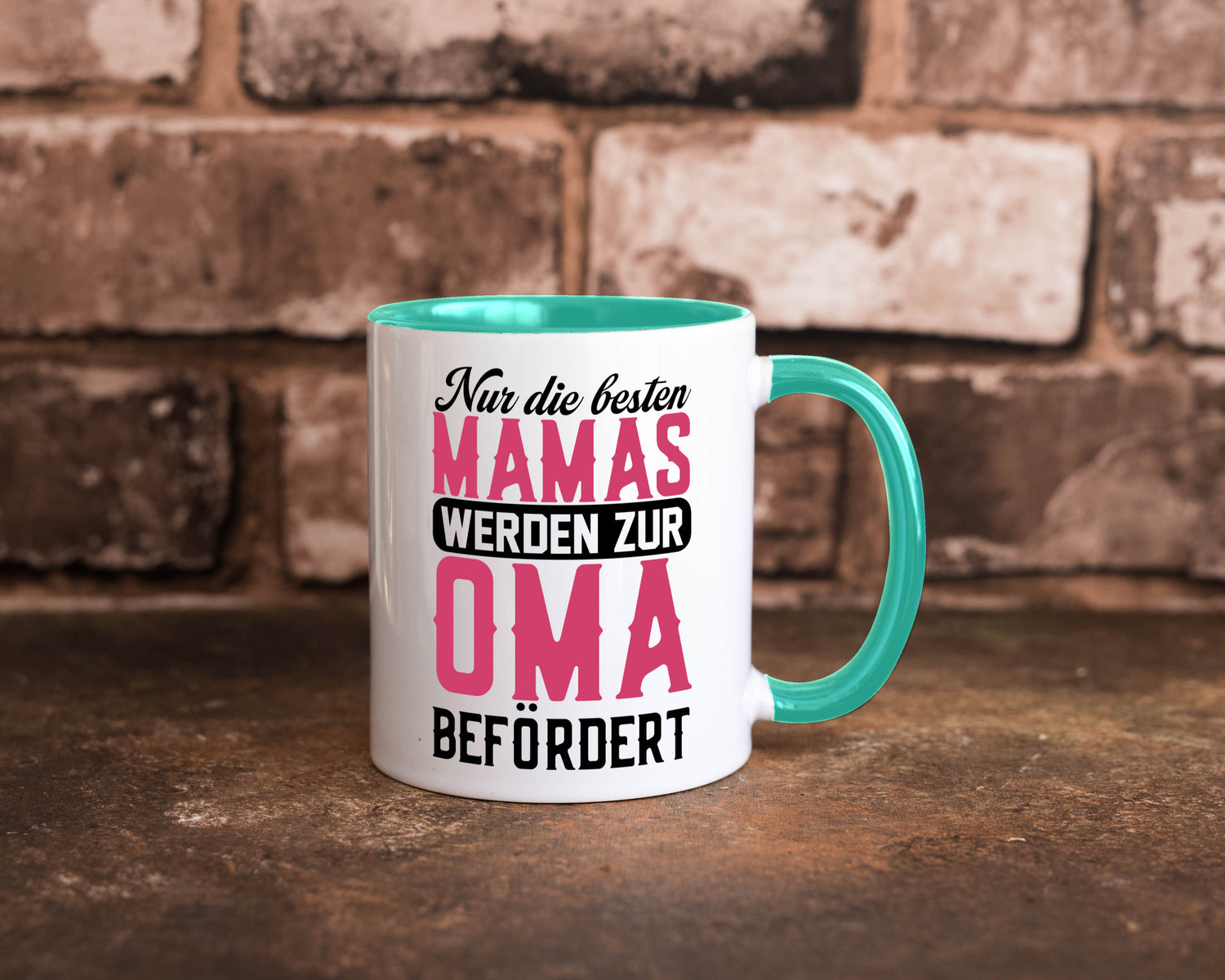 Beste Mama wird zur Oma befördert | Großmutter lustiger Spruch Geschenk Familie