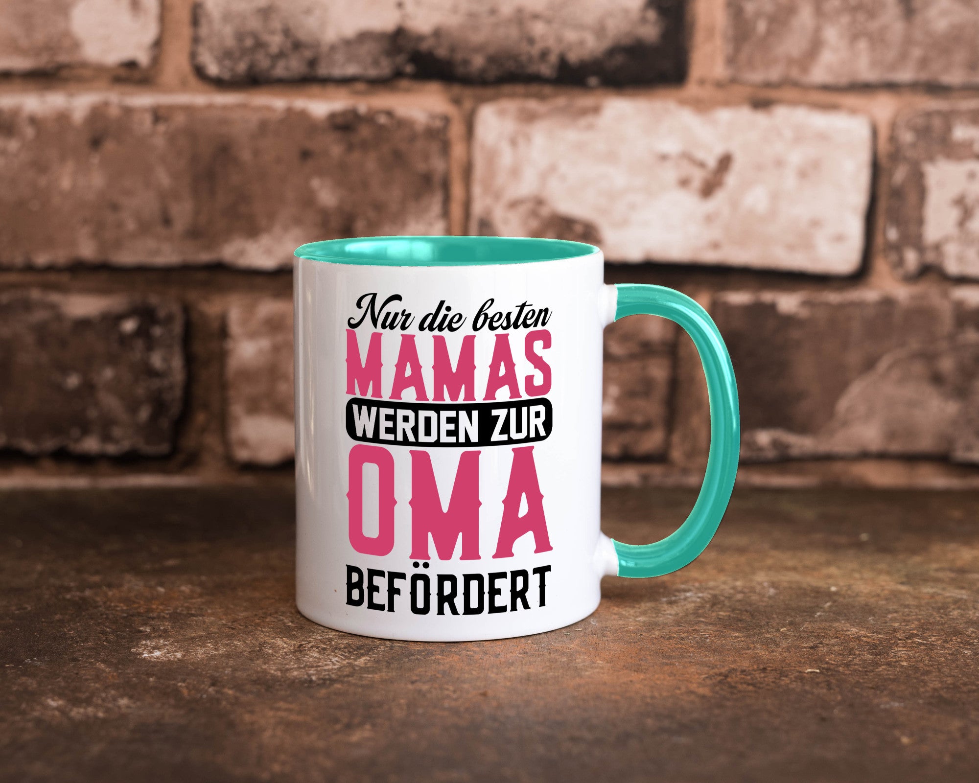 Beste Mama wird zur Oma befördert | Großmutter lustiger Spruch Geschenk Familie