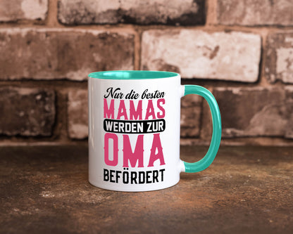 Beste Mama wird zur Oma befördert | Großmutter lustiger Spruch Geschenk Familie
