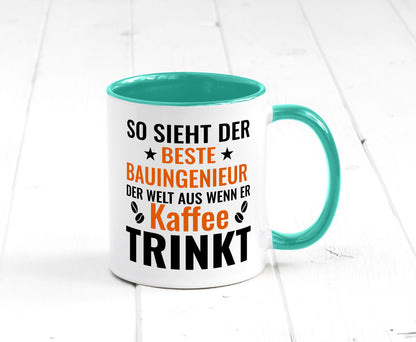 Kaffee trinkt: Bauingenieur | Ingenieur Geschenkidee Humor Tasse