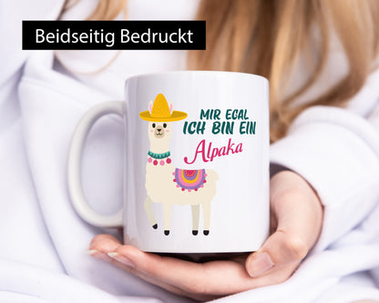 Mir egal ich bin ein Alpaka | Lama Spuckendes lustiger Spruch Geschenk Humor