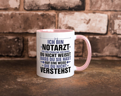 Löse Probleme: Notarzt | Arzt v2 Geschenkidee Humor Tasse