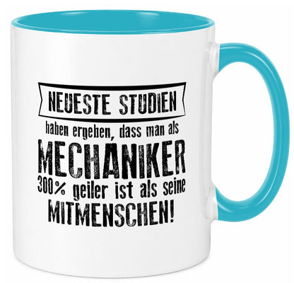 Neuste Studien: Mechaniker | KFZ Werkstatt Humor Geschenkidee Tasse
