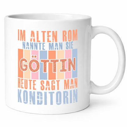 Heute sagt man: Konditorin | Konditorei lustiger Spruch Geschenk Humor