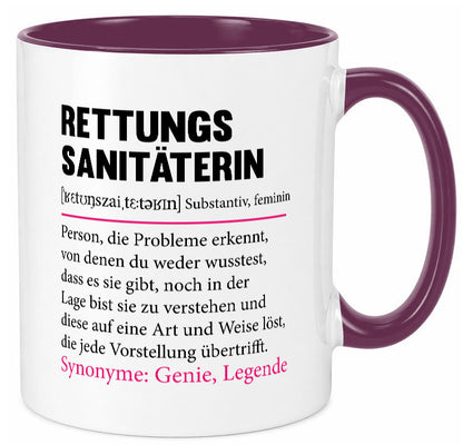 Rettungssanitäterin | Beruf Sanitäter Spruch v2 Humor Arbeit Kollegen Büro
