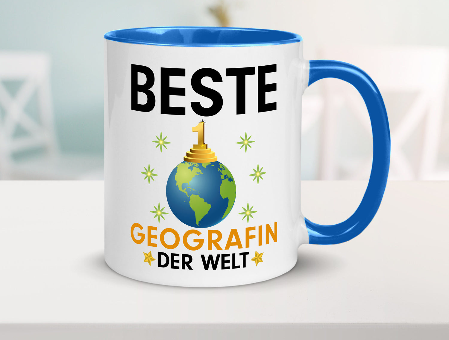 Welt Beste Geografin | Geografie lustiger Spruch Geschenk Humor Geschenkidee