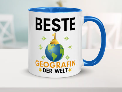 Welt Beste Geografin | Geografie lustiger Spruch Geschenk Humor Geschenkidee