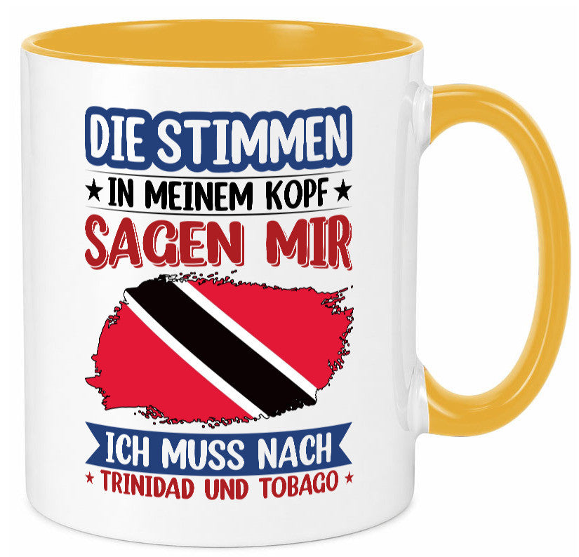 Trinidad und Tobago | Urlaub Stimmen in meinem Kopf v2 Geschenkidee Humor Tasse