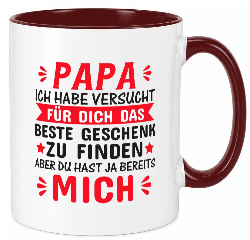 Bestes Geschenk für Papa | Vatertag Tasse Kinder Familie Geschenkidee lustiger