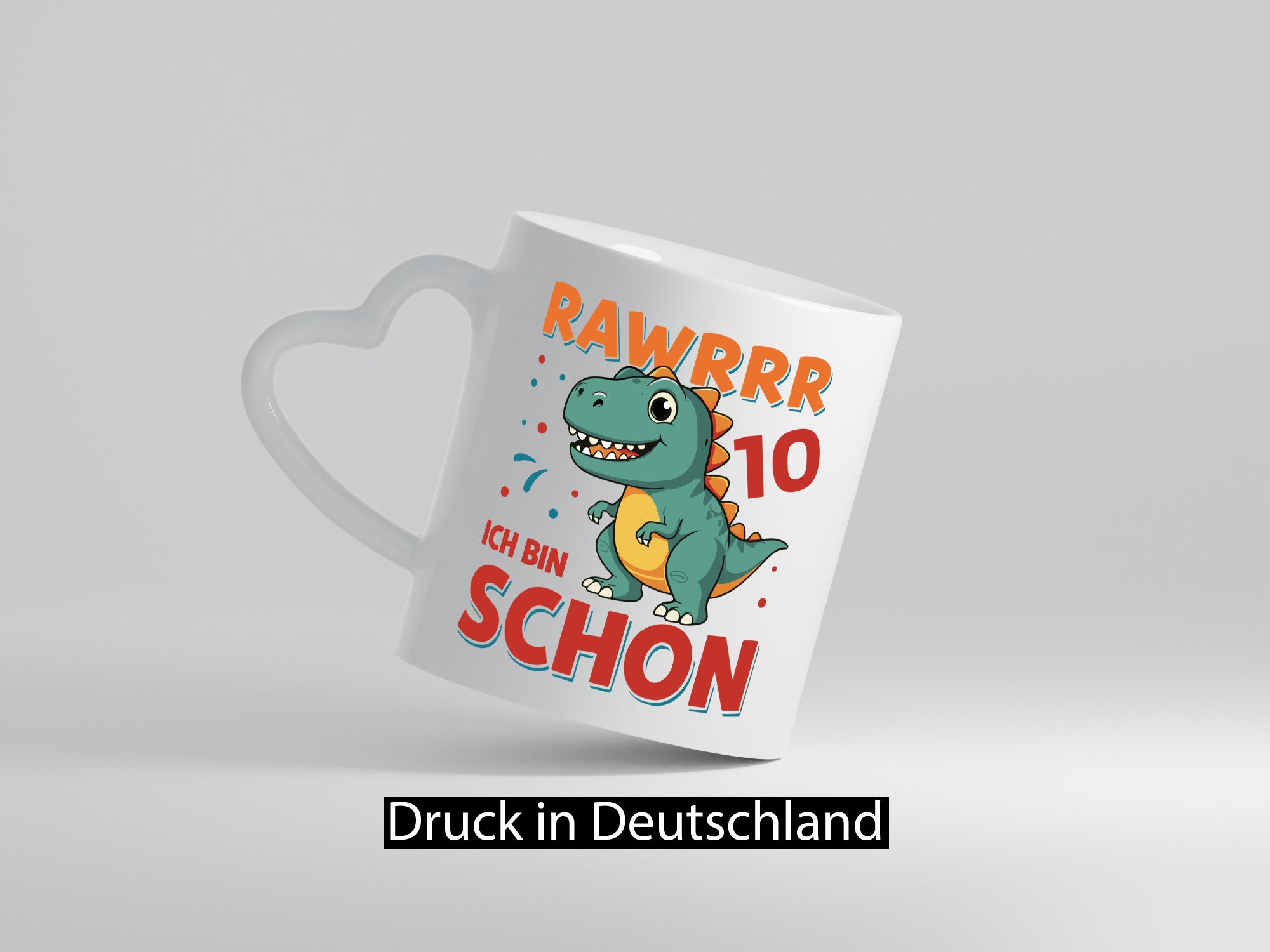 10. Geburtstag | 10 Jahre Rawr Ich bin schon T-Rex Geschenkidee Humor Tasse