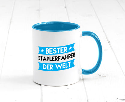 Bester Staplerfahrer | Gabelstapler Fahrer Geschenkidee Humor Tasse
