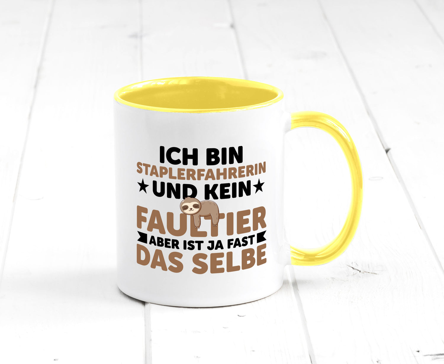 Ich bin kein Faultier: Staplerfahrerin | Gabelstapler lustiger Spruch Geschenk