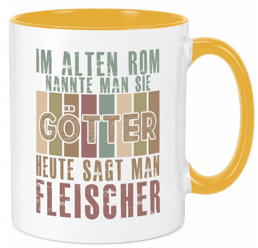 Heute sagt man: Fleischer | Schlachterei Humor Geschenkidee Tasse