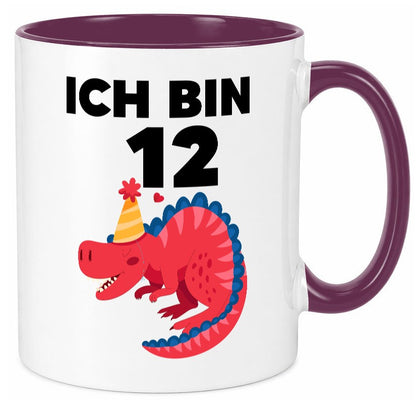 12. Geburtstag | Dino Dinosaurier 12 Jahre Geschenkidee Humor Tasse