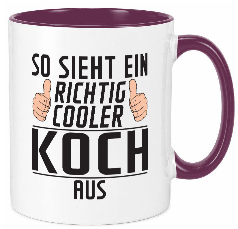 Richtig Cooler Koch | Chefkoch Humor Arbeit Kollegen Büro Geschenkidee Tasse