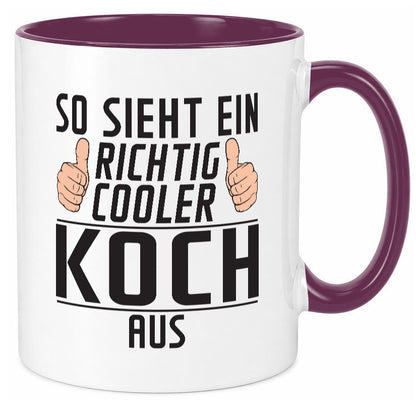 Richtig Cooler Koch | Chefkoch Humor Arbeit Kollegen Büro Geschenkidee Tasse