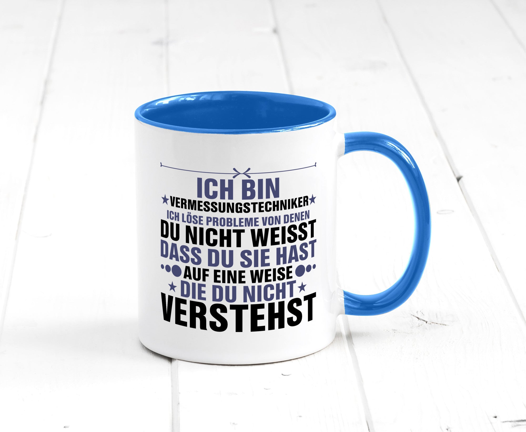 Löse Probleme: Vermessungstechniker | Techniker Humor Geschenkidee Tasse