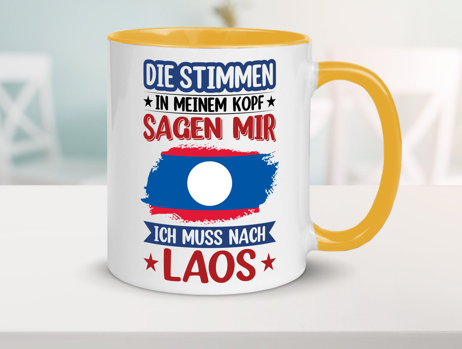 Laos | Urlaub Stimmen in meinem Kopf Traumland lustig Humor Geschenkidee