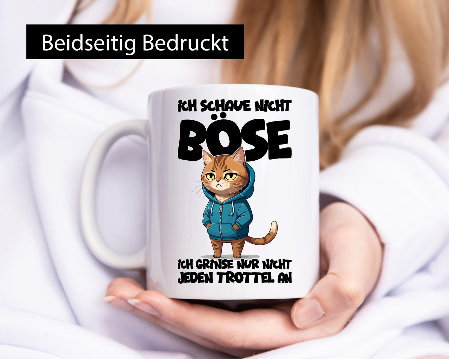 Ich schaue nicht böse | Katze Katzenliebhaber Geschenk Tierliebhaber Humor