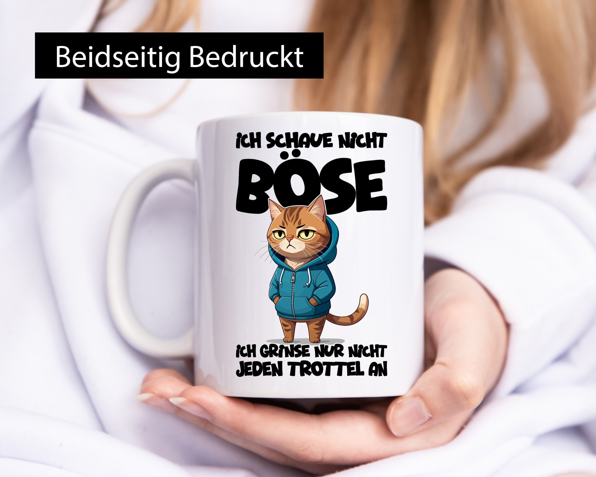 Ich schaue nicht böse | Katze Katzenliebhaber Geschenk Tierliebhaber Humor