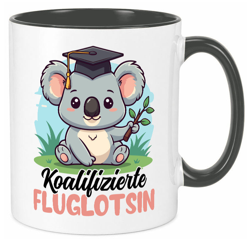 Koalifizierte Fluglotsin | Flughafen Flugverkehr lustiger Spruch Geschenk Humor