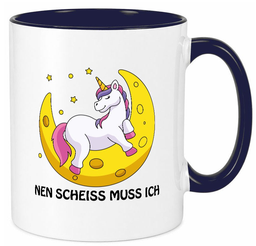 Nen Scheiss muss ich Geschenkidee Humor Tasse