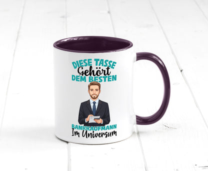 Im Universum: Bankkaufmann | Kaufmann Bank Kaufleute Geschenkidee Humor Tasse