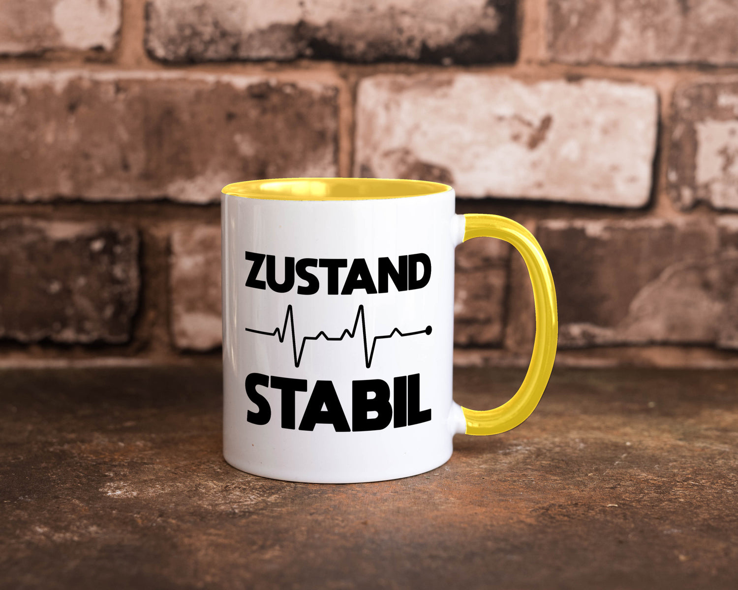 Zustand Stabil | Herzschlag Heartbeat lustiger Spruch Geschenk Humor