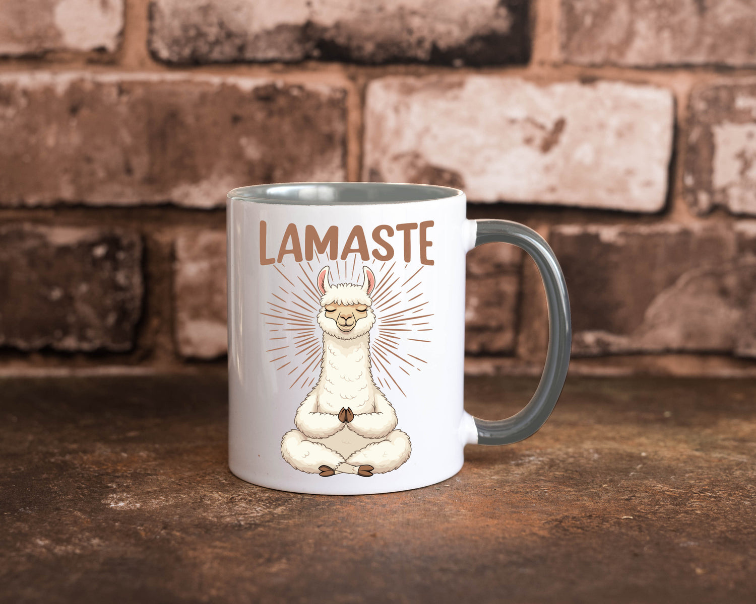 Lamaste | Lama Namaste lustiger Spruch Geschenk Humor Geschenkidee Tasse