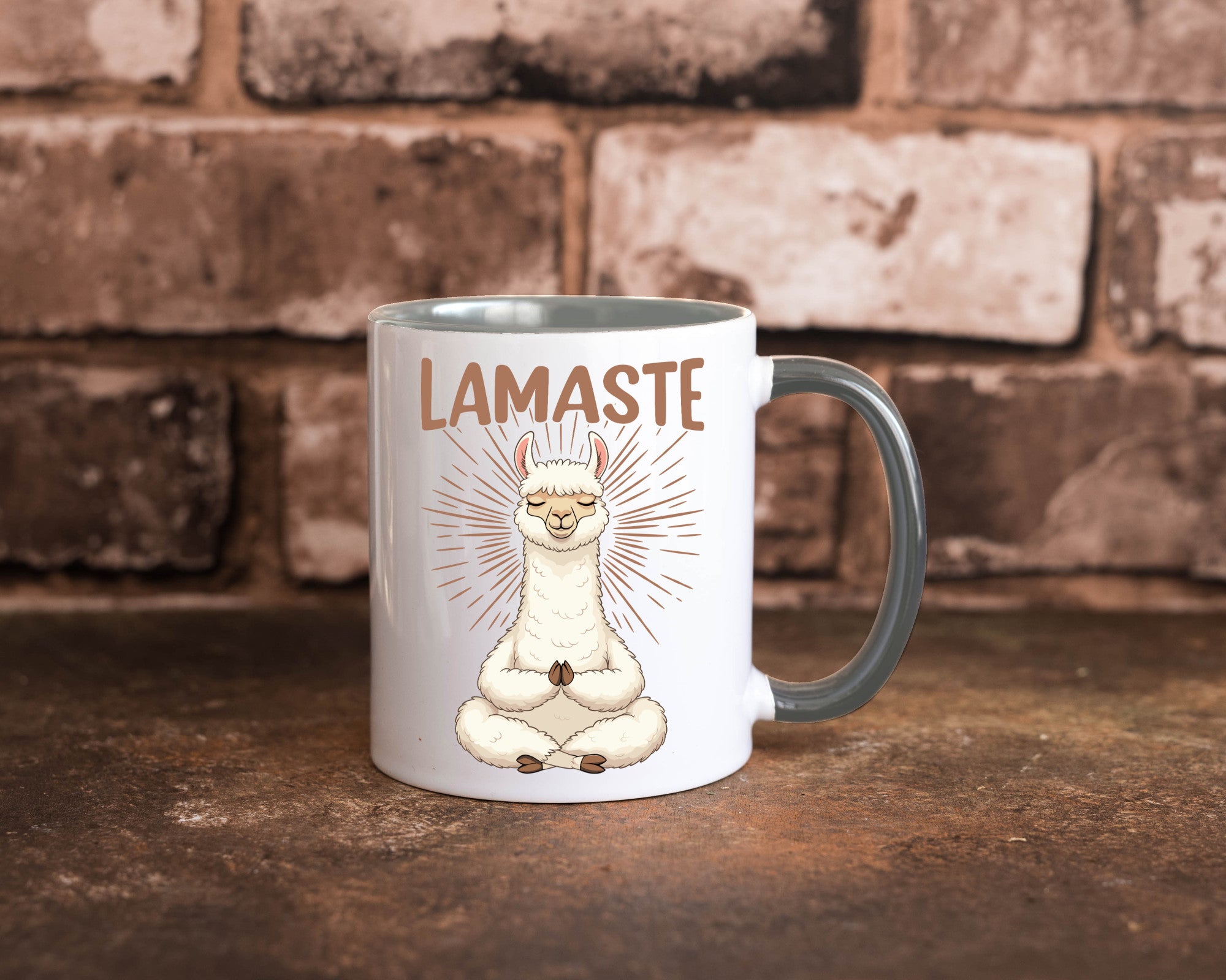 Lamaste | Lama Namaste lustiger Spruch Geschenk Humor Geschenkidee Tasse